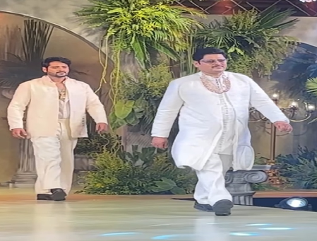 'अंगूरी को छोड़ ये कहां आ गए लड्डू के भैया,' तिवारी जी की रैंप वॉक देख हैरान हुए यूजर्स