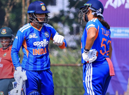 महिला एशिया कप राइजिंग स्टार्स: भारतीय टीम ने जीता खिताब, बांग्लादेश को 46 रन से हराया