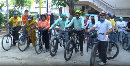 विश्व साइकिल दिवस पर दिल्ली में रैली का आयोजन, साइकिलिंग को लाइफस्टाइल बनाने की अपील