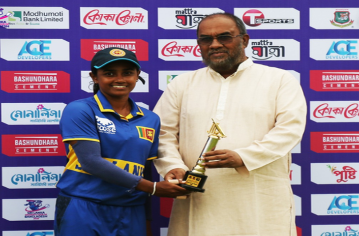 हर्षिता-इमेशा की अर्धशतकीय पारी, श्रीलंका ने बांग्लादेश को पहले टी20 में 25 रनों से हराया