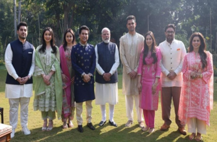 सचिन तेंदुलकर ने प्रधानमंत्री नरेंद्र मोदी को बेटे अर्जुन की शादी का निमंत्रण दिया