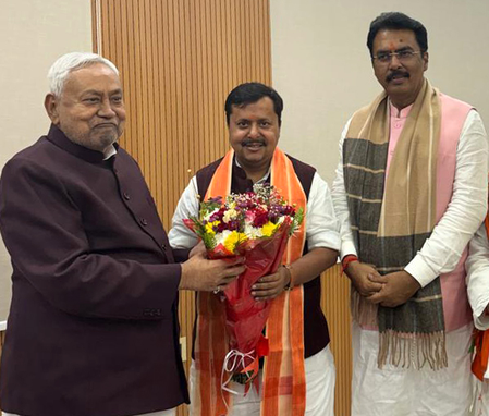 भाजपा अध्यक्ष नितिन नवीन के जन्मदिन पर नीतीश कुमार समेत बिहार के नेताओं ने दी शुभकामनाएं