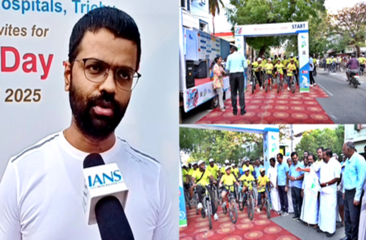 विश्व लिवर दिवस : त्रिची में लिवर स्वास्थ्य के प्रति जागरूकता, 120 साइक्लिस्टों ने लिया हिस्सा