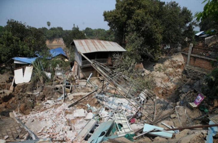 म्यांमार : शक्तिशाली भूंकप के बाद भी कांप रही धरती, एक महीने में 157 झटके किए गए महसूस