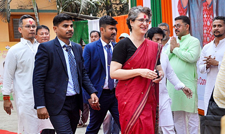 गौरव गोगोई के पाकिस्तानी संबंधों पर सीएम सरमा के दावों को लेकर प्रियंका गांधी की प्रतिक्रिया