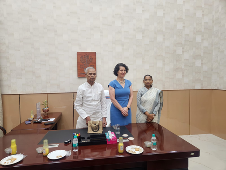 डिप्टी सीएम बिजेंद्र प्रसाद यादव से मिलीं अमेरिकी महावाणिज्य दूत, बिहार के विकास और द्विपक्षीय सहयोग पर चर्चा