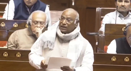 राज्यसभा : भाषण का अंश हटाए जाने से खड़गे नाराज, वित्त मंत्री बोलीं-सभापति का है यह अधिकार