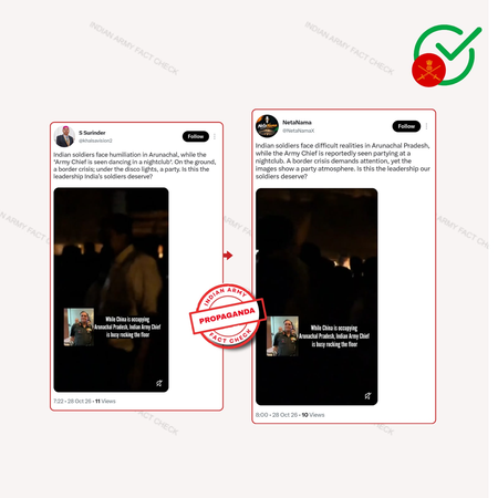 पाक सोशल मीडिया ने भारतीय सैनिकों और सेना प्रमुख के बारे में फैलाई झूठी अफवाह