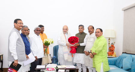 झारखंड भाजपा के प्रतिनिधिमंडल ने अमित शाह से की मुलाकात, राज्य के समसामयिक मुद्दों पर हुई चर्चा