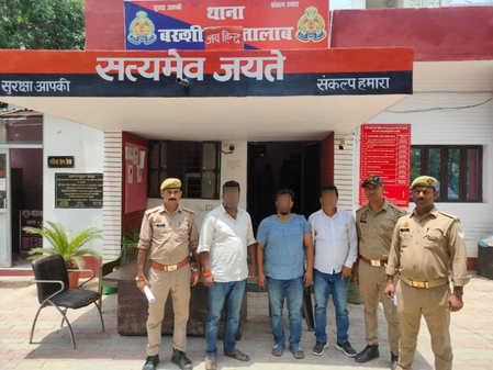 लखनऊ में फायरिंग कर 5 लाख लूटने वाले तीन शातिर बदमाश गिरफ्तार