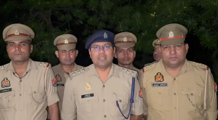 गाजियाबाद में पुलिस मुठभेड़ के बाद स्नैचर गिरफ्तार, तमंचा और चोरी की बाइक बरामद