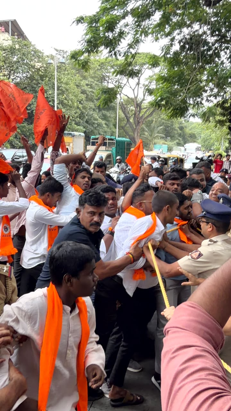 केपीएससी भर्ती घोटाले के विरोध में एबीवीपी का प्रदर्शन, कई कार्यकर्ता हिरासत में