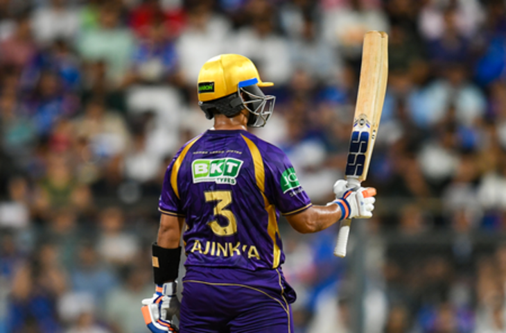 आईपीएल 2026: रहाणे, रघुवंशी का अर्धशतक, केकेआर ने मुंबई इंडियंस को दिया 221 रन का लक्ष्य