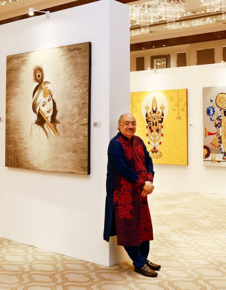 पद्मश्री कन्हाई : कैनवास की सोने और कीमती रत्नों से सजावट, कृष्ण भक्ति की अनूठी मिसाल