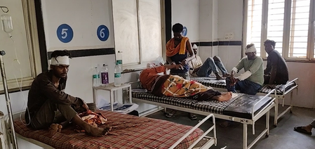 छतरपुर में हादसा: केन-बेतवा परियोजना के मजदूरों से भरी बस का ब्रेक फेल, एक की मौत