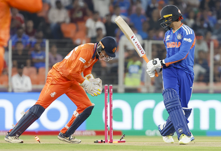 टी20 वर्ल्ड कप: अभिषेक लगातार तीसरे मैच में फ्लॉप, इस बार भी नहीं खोल सके खाता