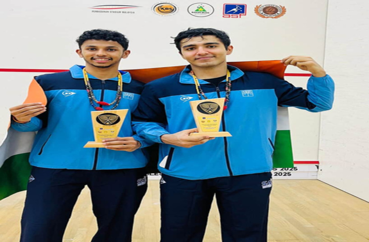 अभय-वेलावन ने लगातार तीसरी बार एशियन डबल्स स्क्वैश खिताब पर कब्जा किया