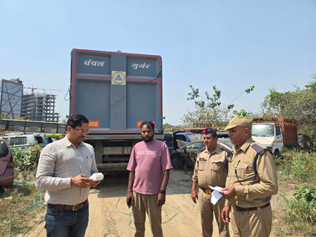 गौतमबुद्धनगर में ओवरलोड वाहनों पर बड़ी कार्रवाई, मई में 206 वाहनों के चालान