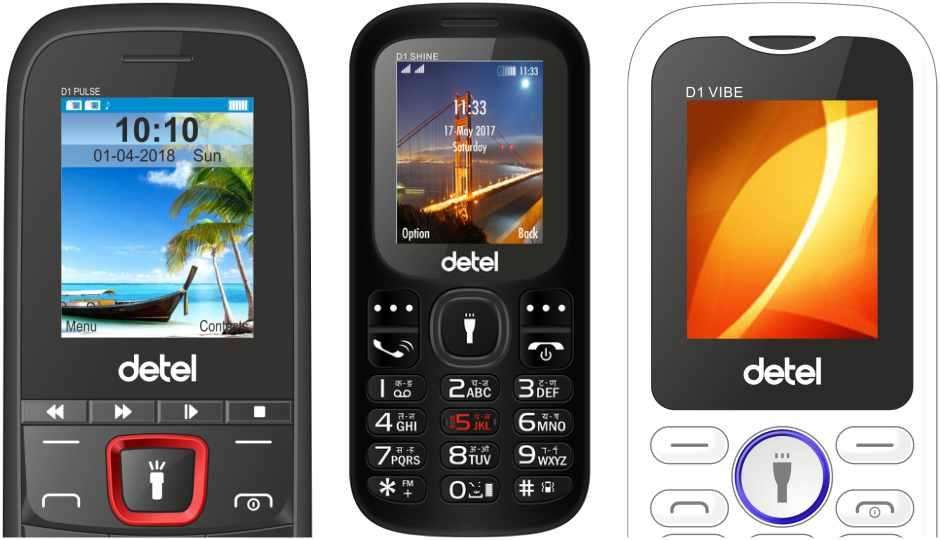 डीटल ने 900 रुपये से कम कीमत में 3 नए फीचर फोन उतारे