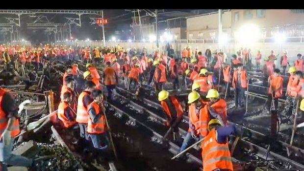 9 घंटे में बनाया रेलवे स्टेशन और बना दिया नया विश्व रिकॉर्ड