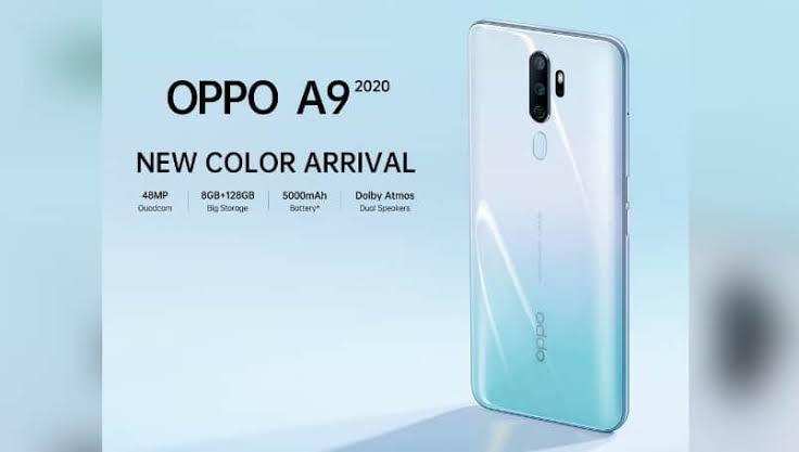 OPPO A9 2020 स्मार्टफोन के gradient white वेरिएंट को किया लाँच  