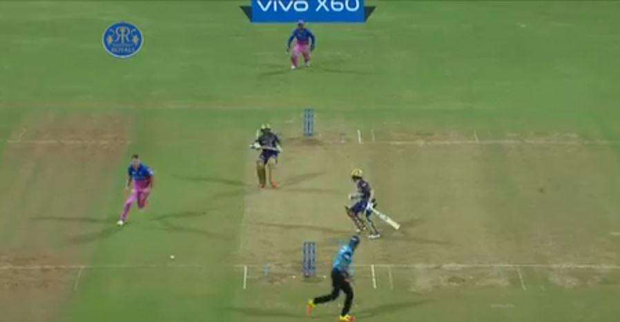 IPL 2021, RR vs KKR: कप्तान इयोन मॉर्गन दुर्भाग्यपूर्ण तरीके से हुए रन आउट, देखें VIDEO