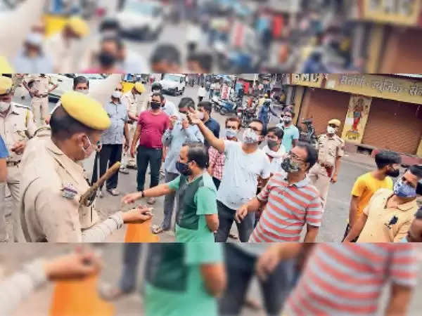 राजसमंद : खाद्यान्न व्यापार:व्यापारियाें ने लगाया पुलिस पर मारपीट का आराेप, माफी नहीं मांगने तक बाजार बंद रखने का निर्णय