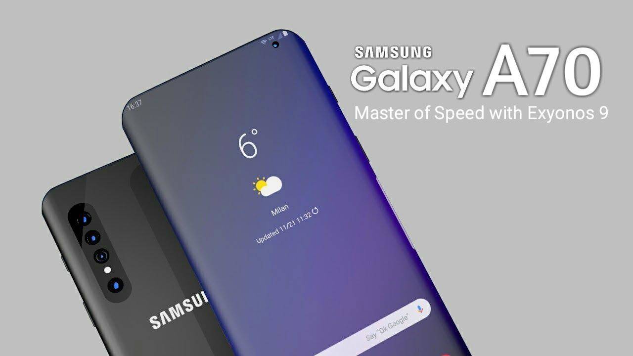 Samsung Galaxy A70 के लिए पहला सॉफ्टवेयर अपडेट  रोल-आउट