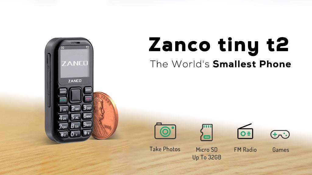 सबसे छोटे Zanco Tiny T2 स्मार्टफोन को लाँच कर दिया गया है, जानें  