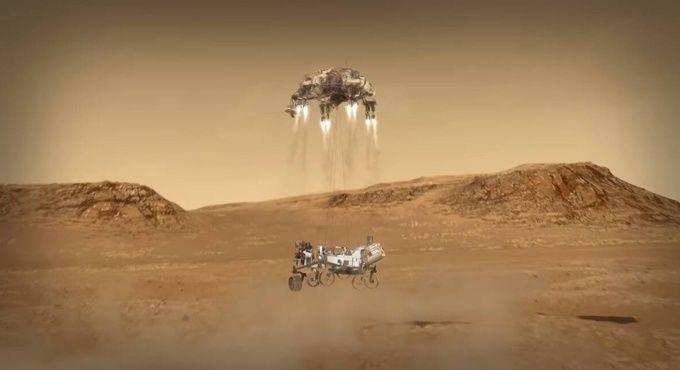 दृढ़ता रोवर ने मंगल ग्रह की खोज का मिशन शुरू किया