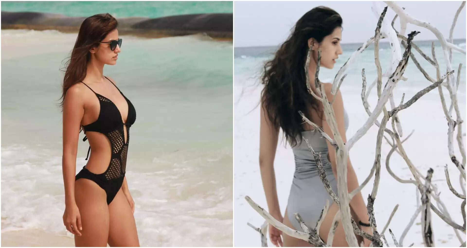 पानी के बीच अदाएं दिखाती नजर आईं Disha Patani