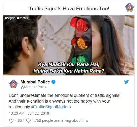 मुंबई ट्रैफिक पुलिस ने लोगो को जागरूक करने के लिए उड़ाई “धड़क” की खिल्ली