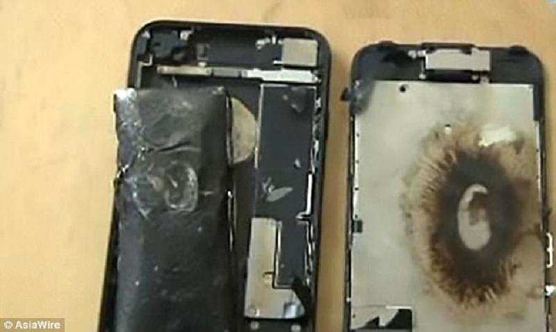 चार्जिंग करते समय iPhone 7 में विस्फोट