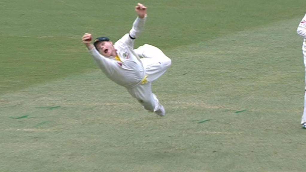 न्यूजीलैंड के खिलाफ टेस्ट में स्टीव स्मिथ के जबरदस्त कैच की चर्चा 
