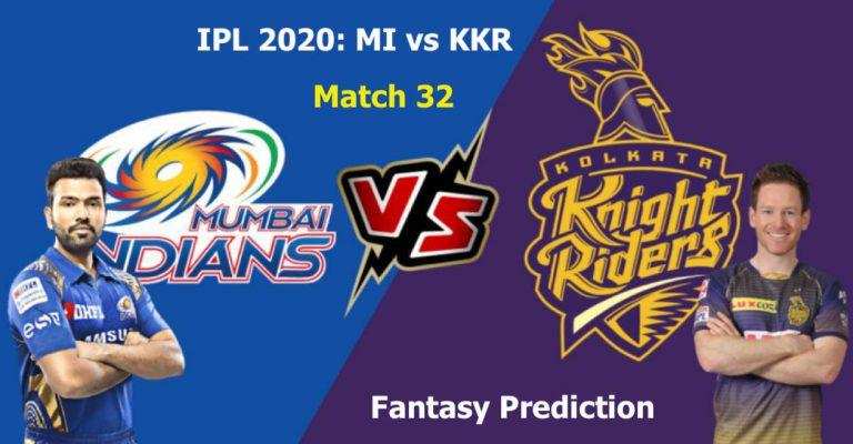 आईपीएल 2020, मैच 32, मुंबई इंडियंस बनाम कोलकाता नाइट राइडर्स – फैंटासी क्रिकेट टिप्स, प्लेइंग इलेवन और पिच रिपोर्ट