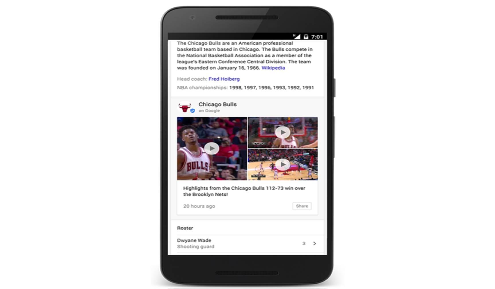 Google Search  और Newsstand app से NBA और NHL टीमों की लें ताजा जानकारी