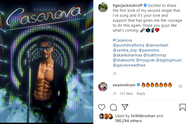 Casanova FIRST LOOK: टाइगर श्रॉफ के नए गाने का टीजर हुआ रिलीज
