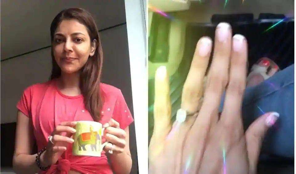 Kajal Aggarwal Engagement Ring: वीडियो शेयर कर एंगेजमेंट रिंग फ्लॉट करते हुए नजर आई काजल अग्रवाल