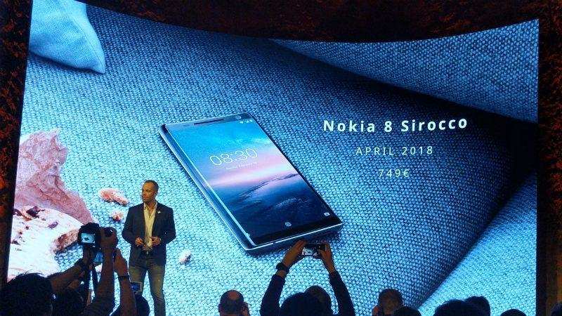 Nokia 8 Sirocco स्मार्टफोन की कीमत में कटौती की गई, जानिये इसकी कीमत व स्पेसिफिकेशन