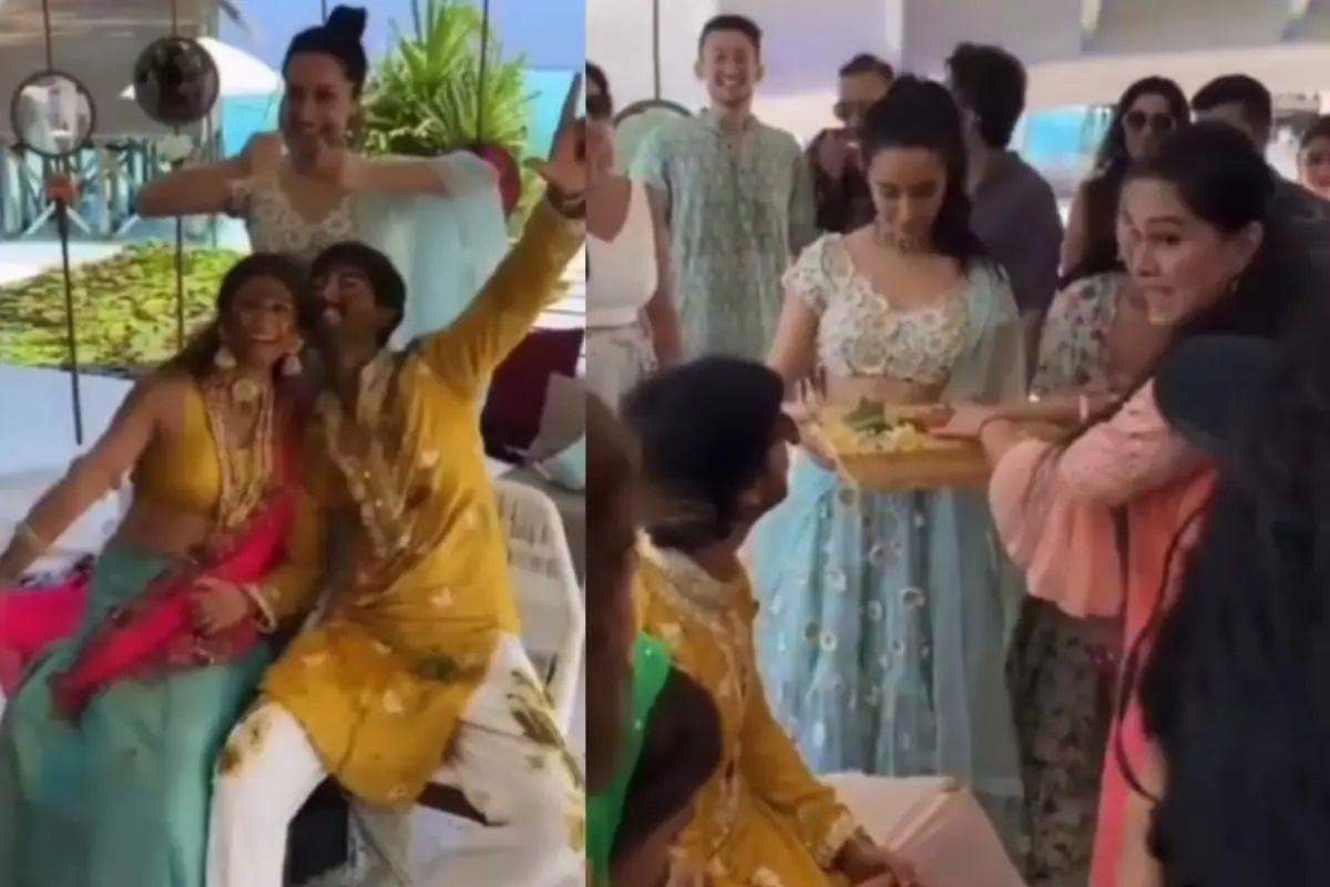 Priyaank Sharma Wedding: कजिन भाई प्रियांक शर्मा की शादी में जमकर मस्ती करते नजर आई श्रद्धा कपूर, तस्वीरें वायरल