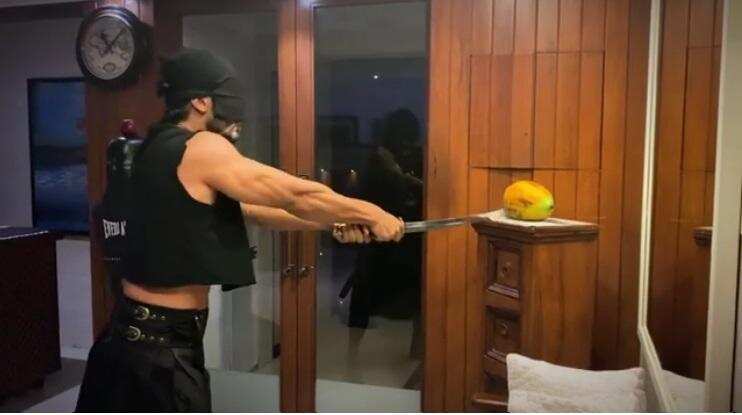 Vidyut Jamwal: आंखों पर पट्टी बांधकर विद्युत जामवाल ने की तलवारबाजी, देखें उनका कलारीपयट्टू का प्रदर्शन