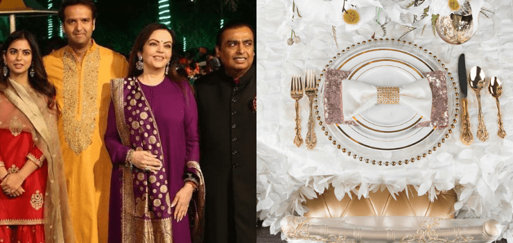 ईशा अंबानी की ड्रेस छोड़िये शाही शादी में इस्तेमाल होगें मनीष मल्होत्रा के ये डिजाइनर बेशकीमती नैपकिन, कीमत जानकर होगी हैरानी
