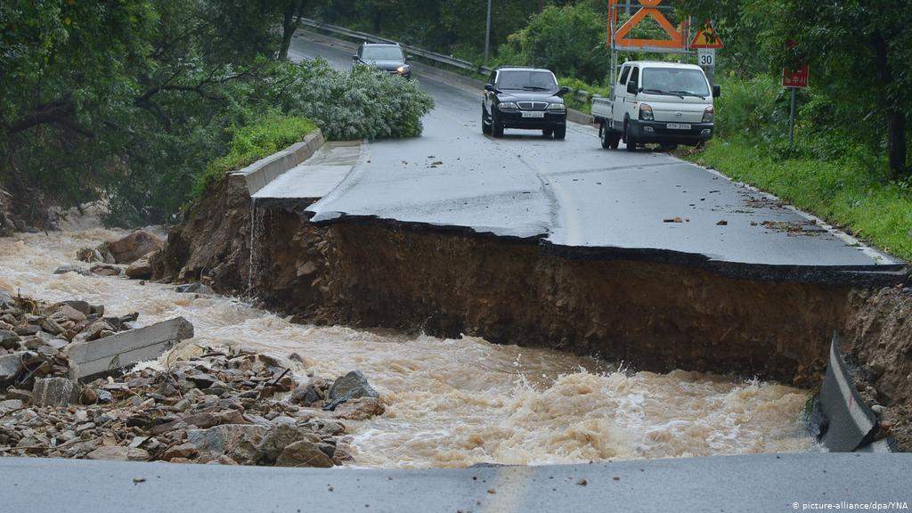 दक्षिण कोरिया में भारी वर्षा, मरने वालों की संख्या 21 पहुंची