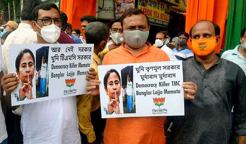 पश्चिम बंगाल में बीजेपी विधायक की मौत पर बवाल, 12 घंटे बंद का ऐलान