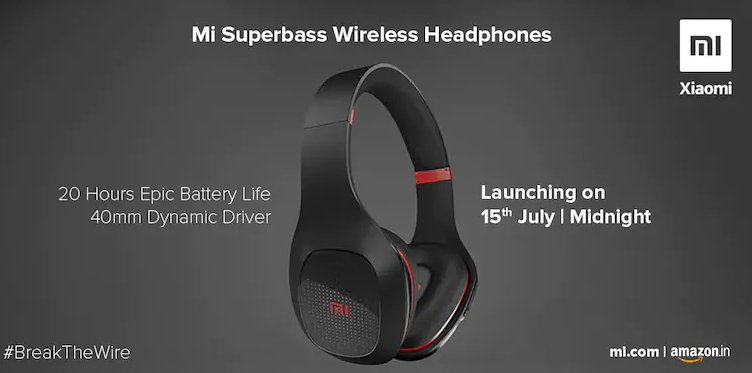 Mi Superbass वायरलेस हेडफोन भारत में होगा इस दिन लाँच