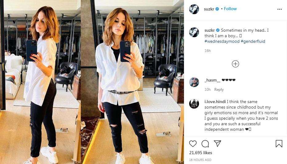 Hrithik Roshan: सुजैन खान ने तस्वीर शेयर कर लिखा- सोचती हूं मैं एक लड़का हूं, तो ऋतिक रोशन ने दी ऐसी प्रतिक्रिया