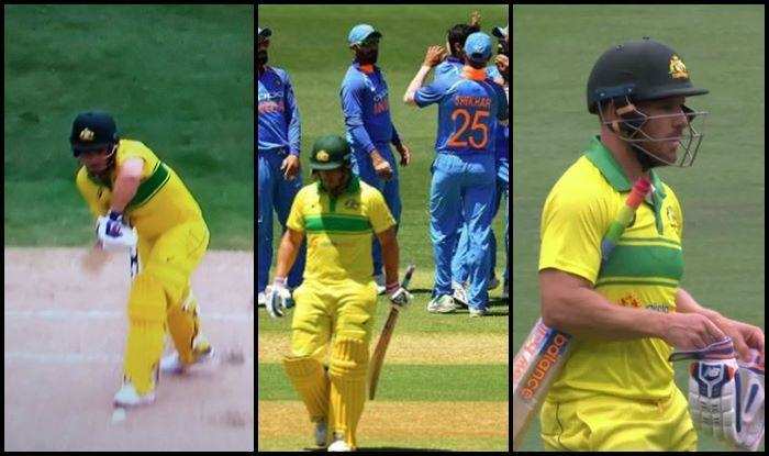 AUS VS IND: भुवी की इस गेंद से फिंच हुए नाराज और अगली गेंद पर गंवा बैठे विकेट