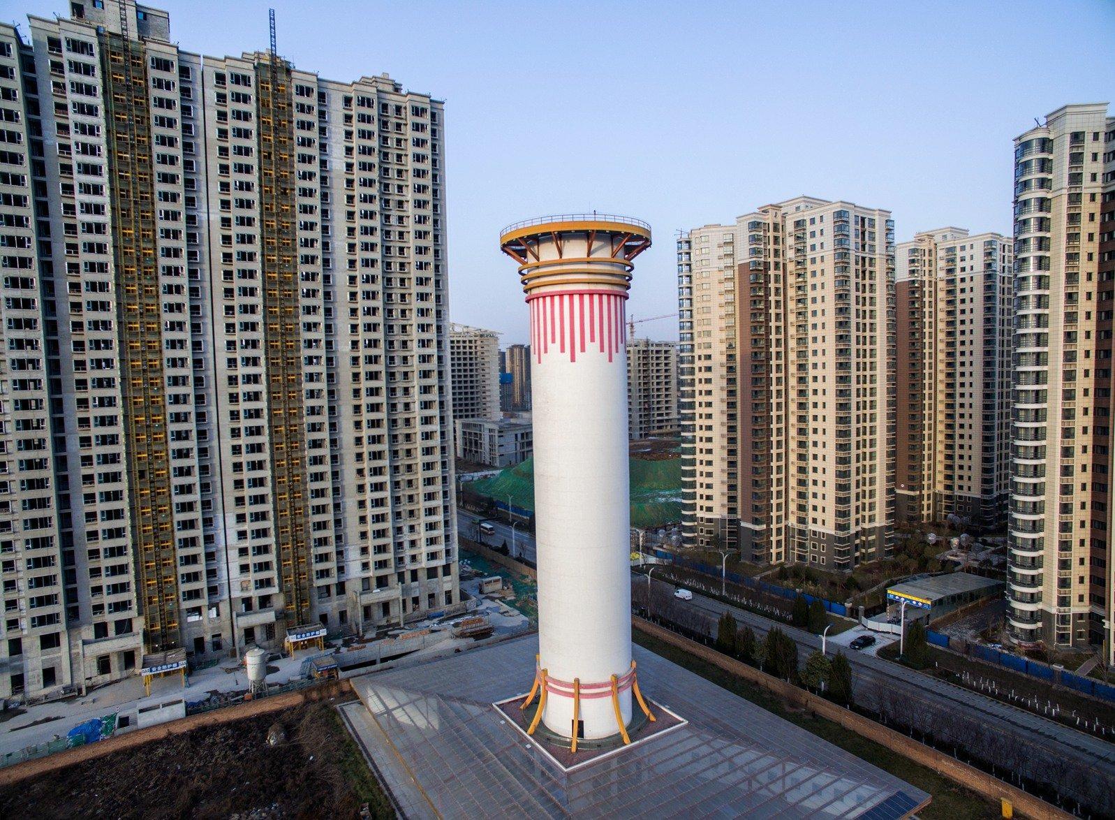 चीन ने बनाया कुतुबमीनार से भी ऊंचा हवा साफ करने का खंबा