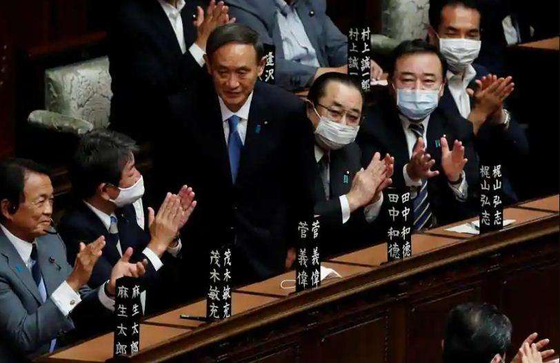 Yoshihida Suga जापान के नए प्रधानमंत्री चुने गए