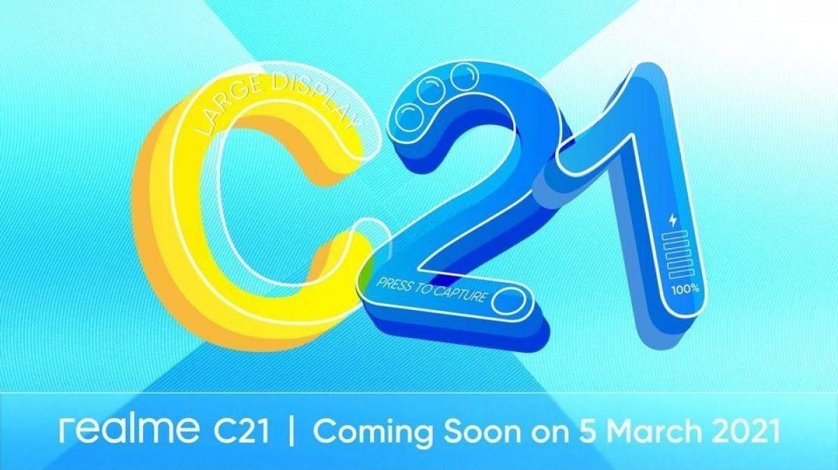 Realme C21 5 मार्च को लॉन्च करने के लिए सेट, 5,000mAh की बैटरी होगी
